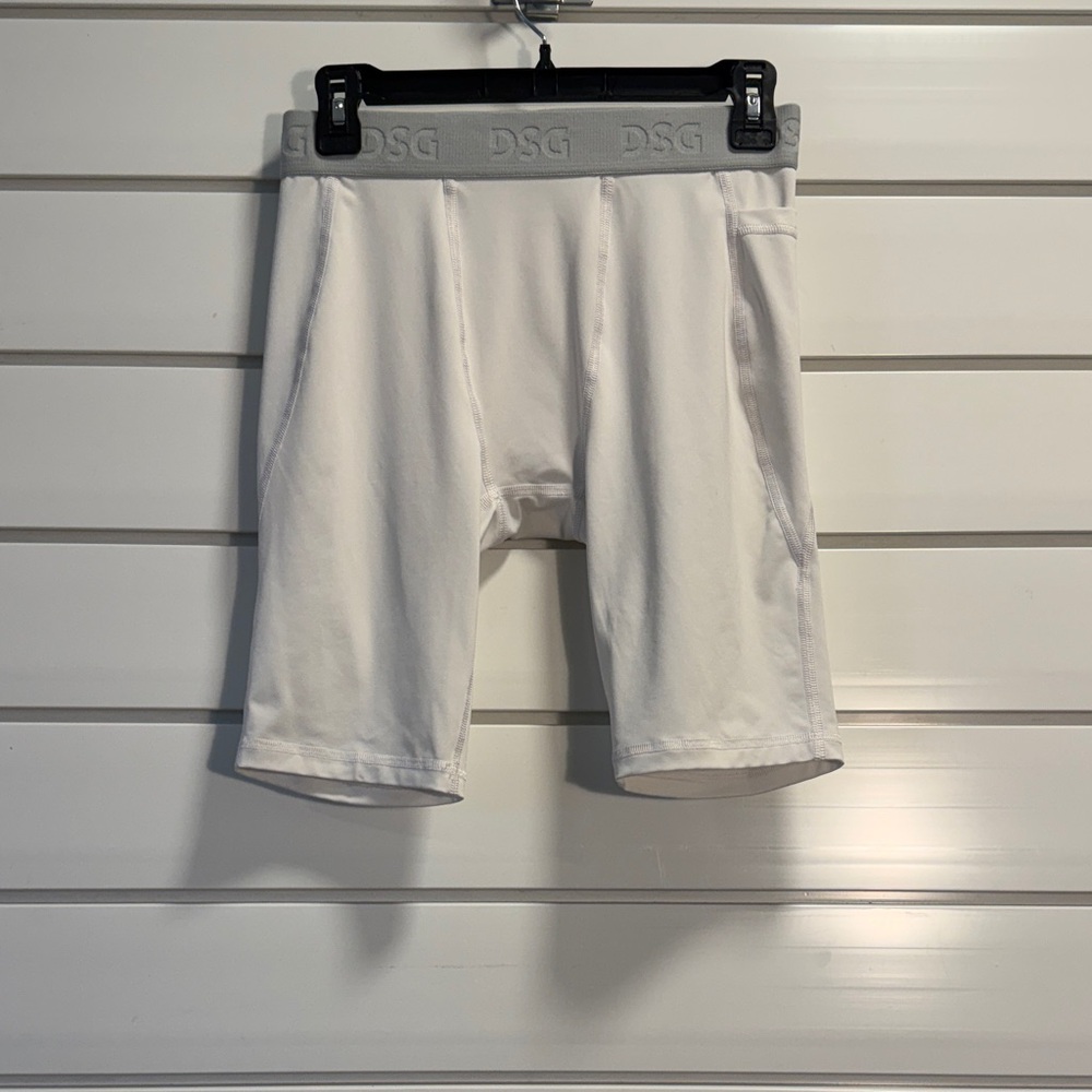 NEW DSG Men's White Compression Shorts